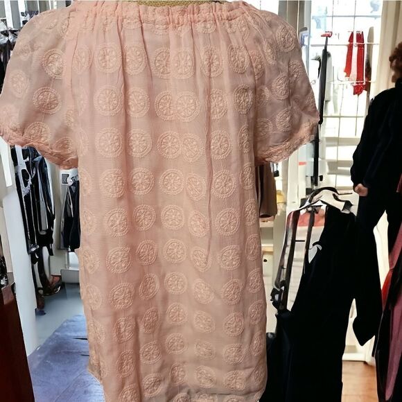 Kim Roger's Pink On/Off Shoulder Top Size Large Petite - Picture 4 of 5